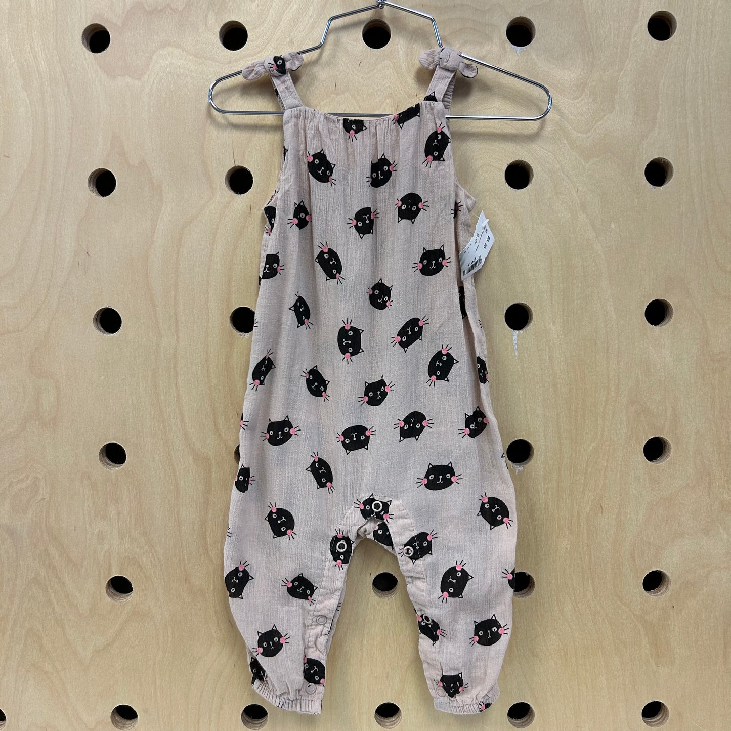 Tan Gauze Kitty Romper