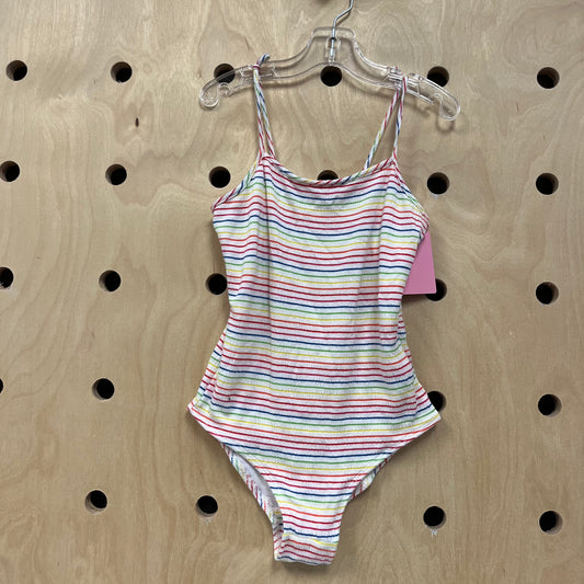 Striped Textured Swimsuit