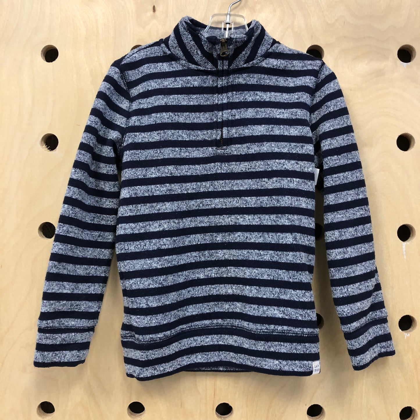 Blue & Grey 1/4 Zip Puilover