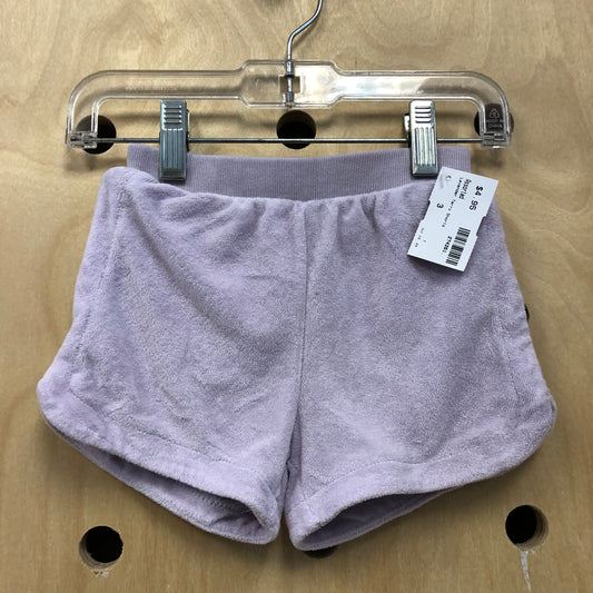 Lavender Terry Shorts