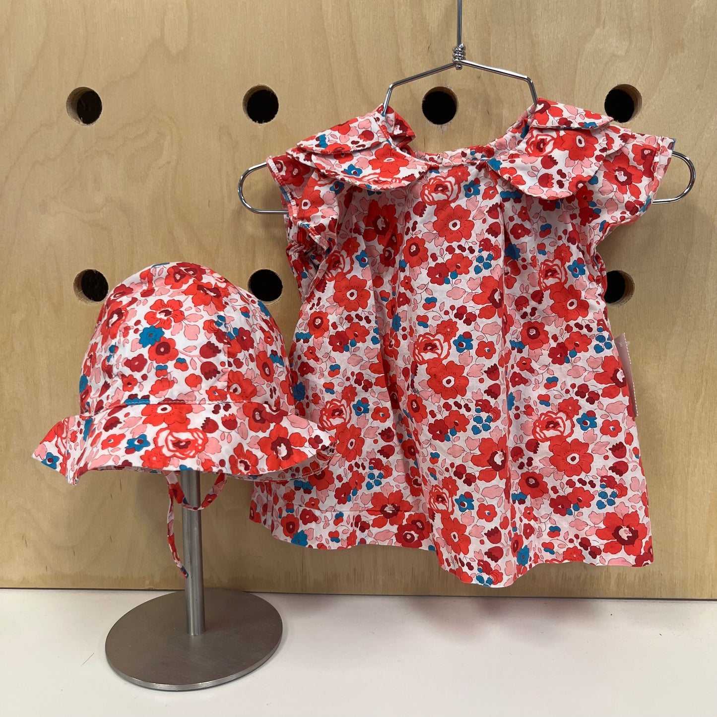 Red Floral 3pc. Outfit