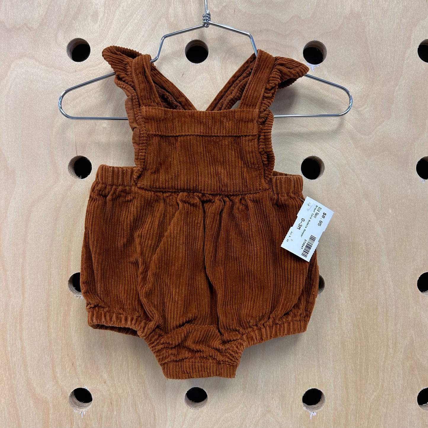 Brown Cord Bubble Romper