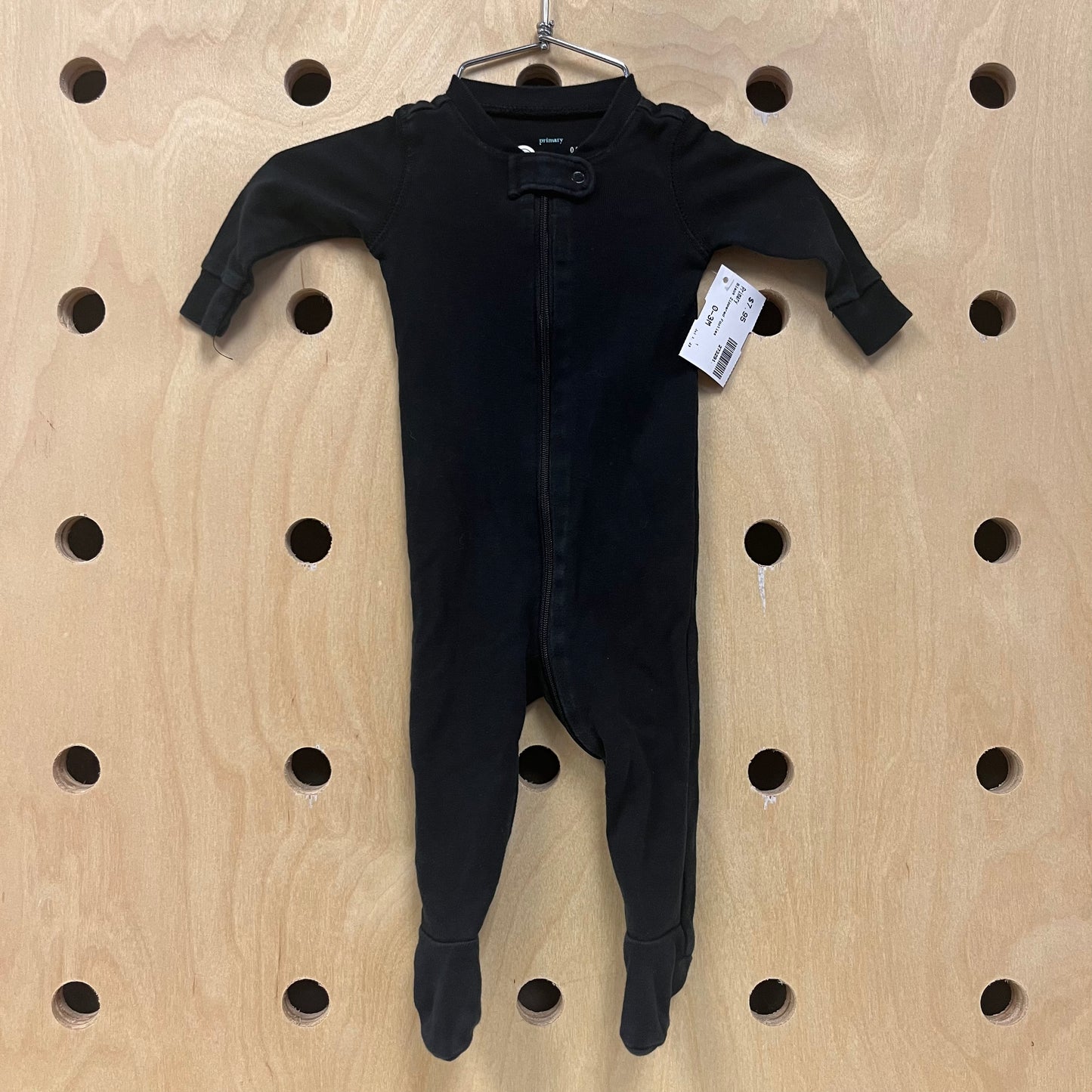 Black Zippered Footies