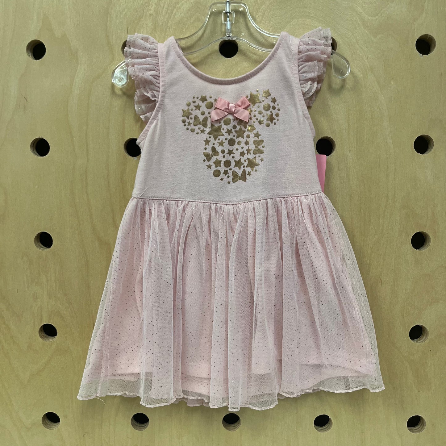 Pink + Rose Gold Tulle Minnie Dress