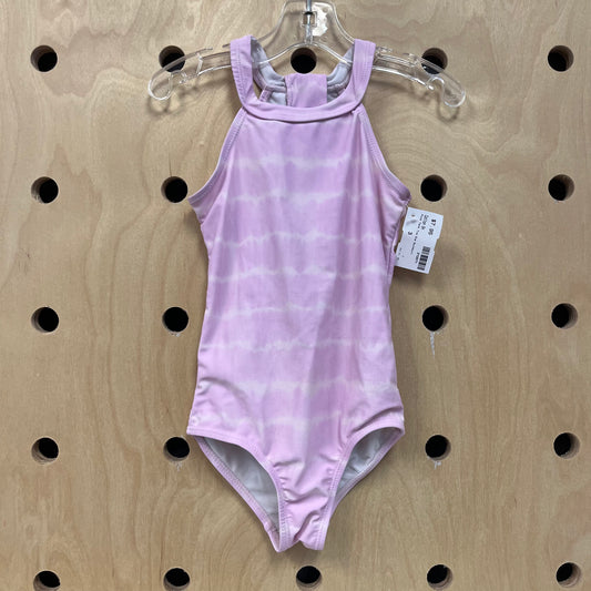 Pink Tank Tie Dye Swimsuit