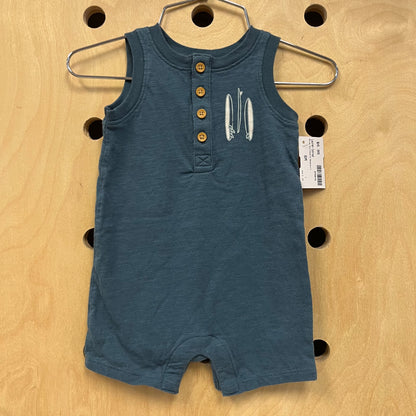 Blue Surfboard Bodysuit