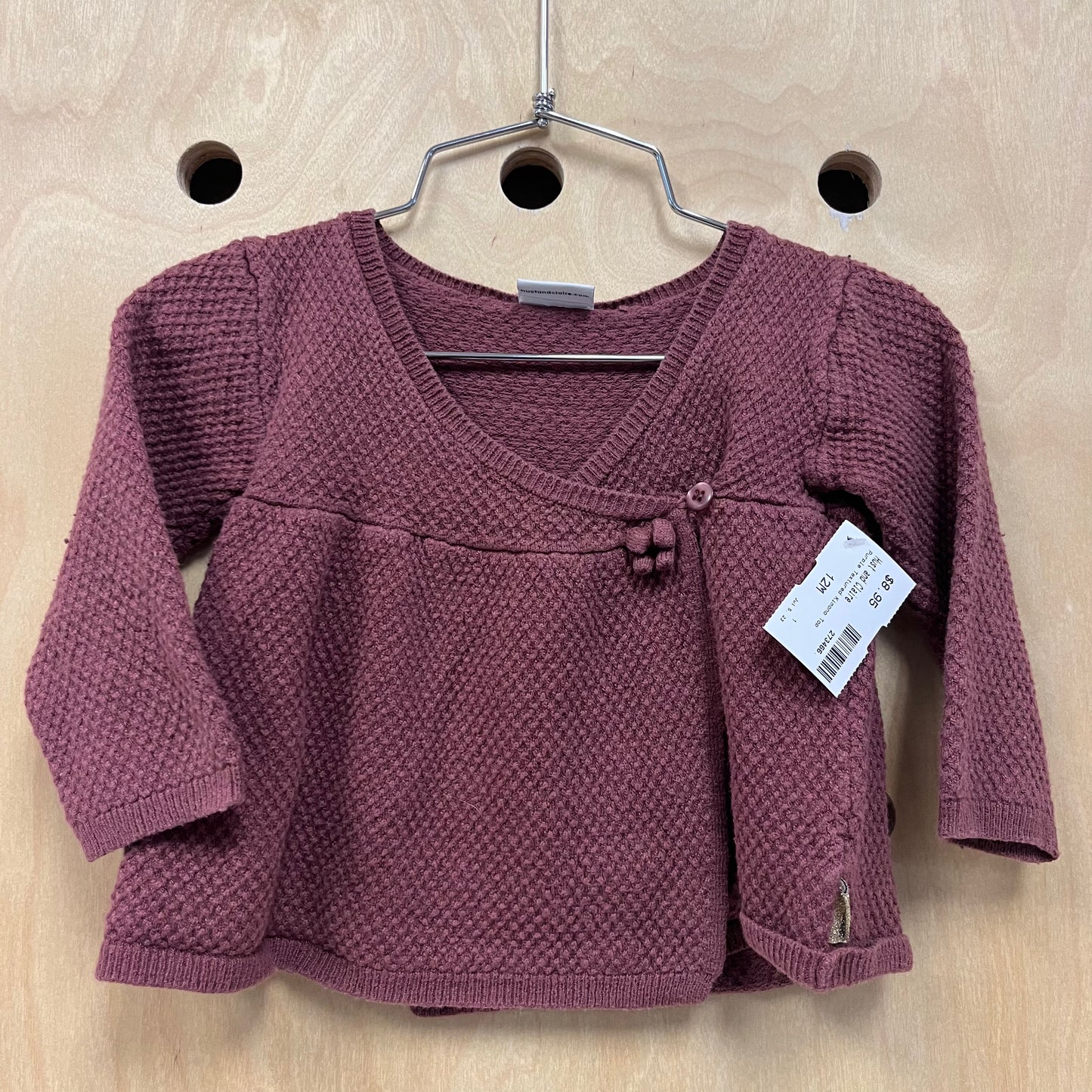 Purple Textured Kimono Top