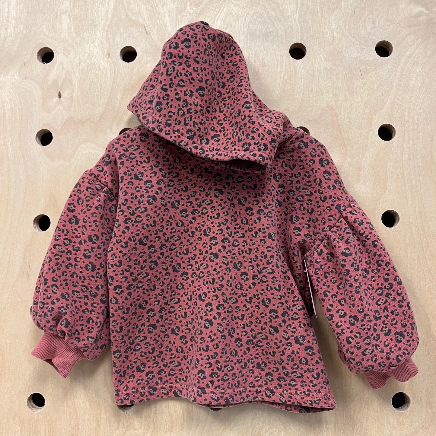 Mauve Animal Print Hoodie