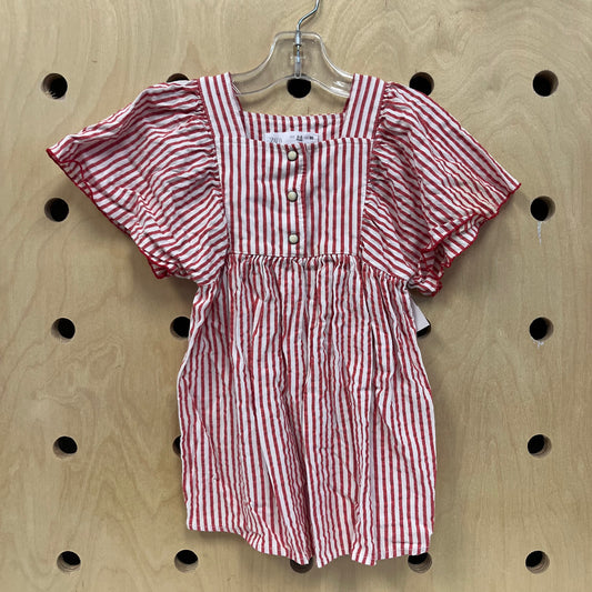 Red & White Striped Dress