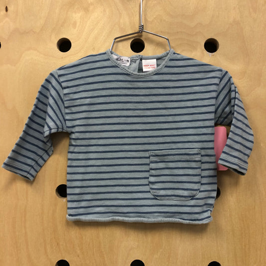 Blue Striped Pocket Shirt
