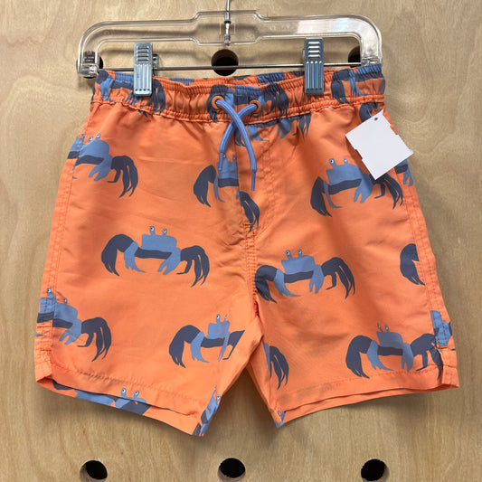 Orange Crab Swim Trunks