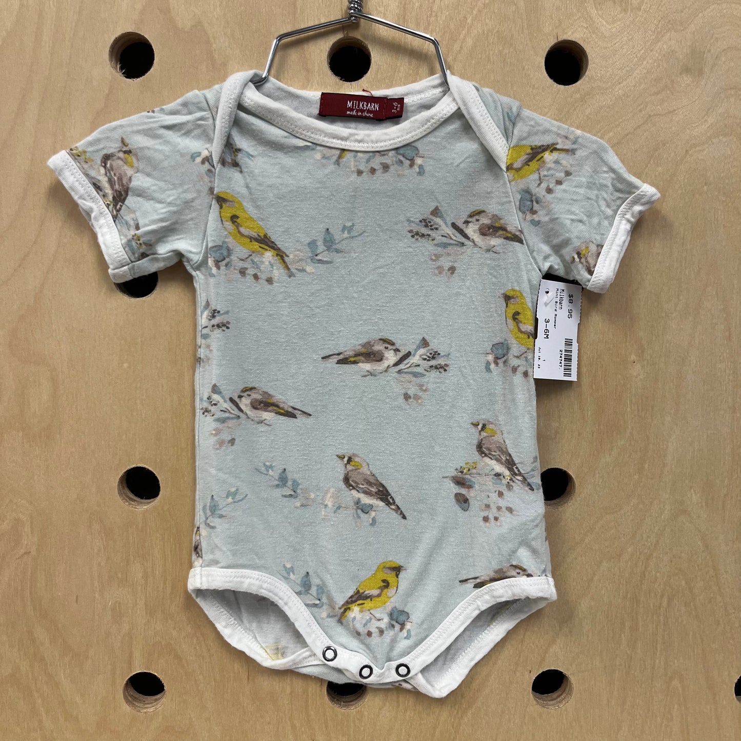 Mint Bird Romper