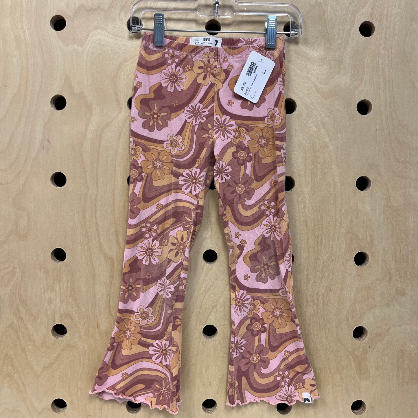 Pink Groovy Flare Leggings