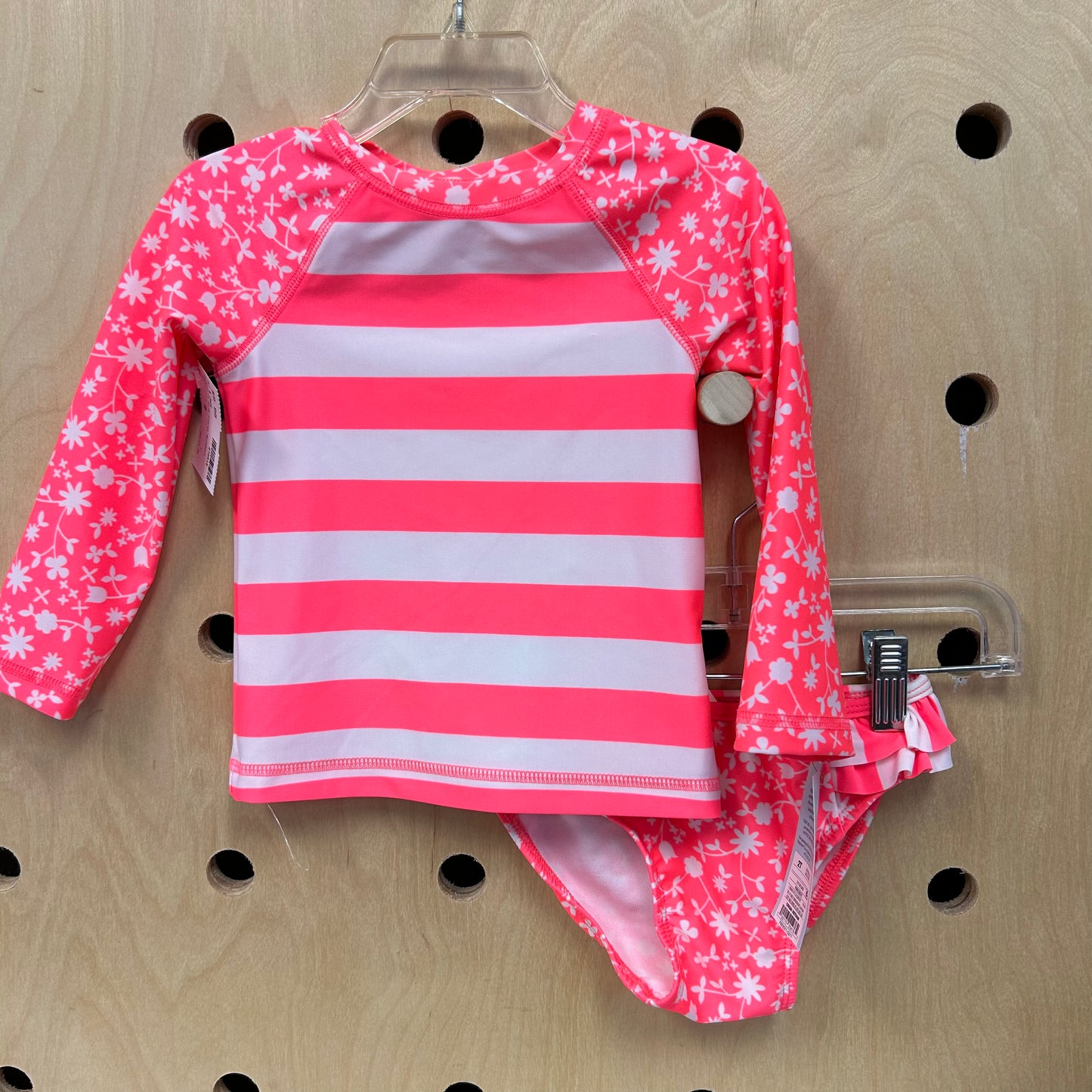 Electric Pink Floral Swimsuit NEW!