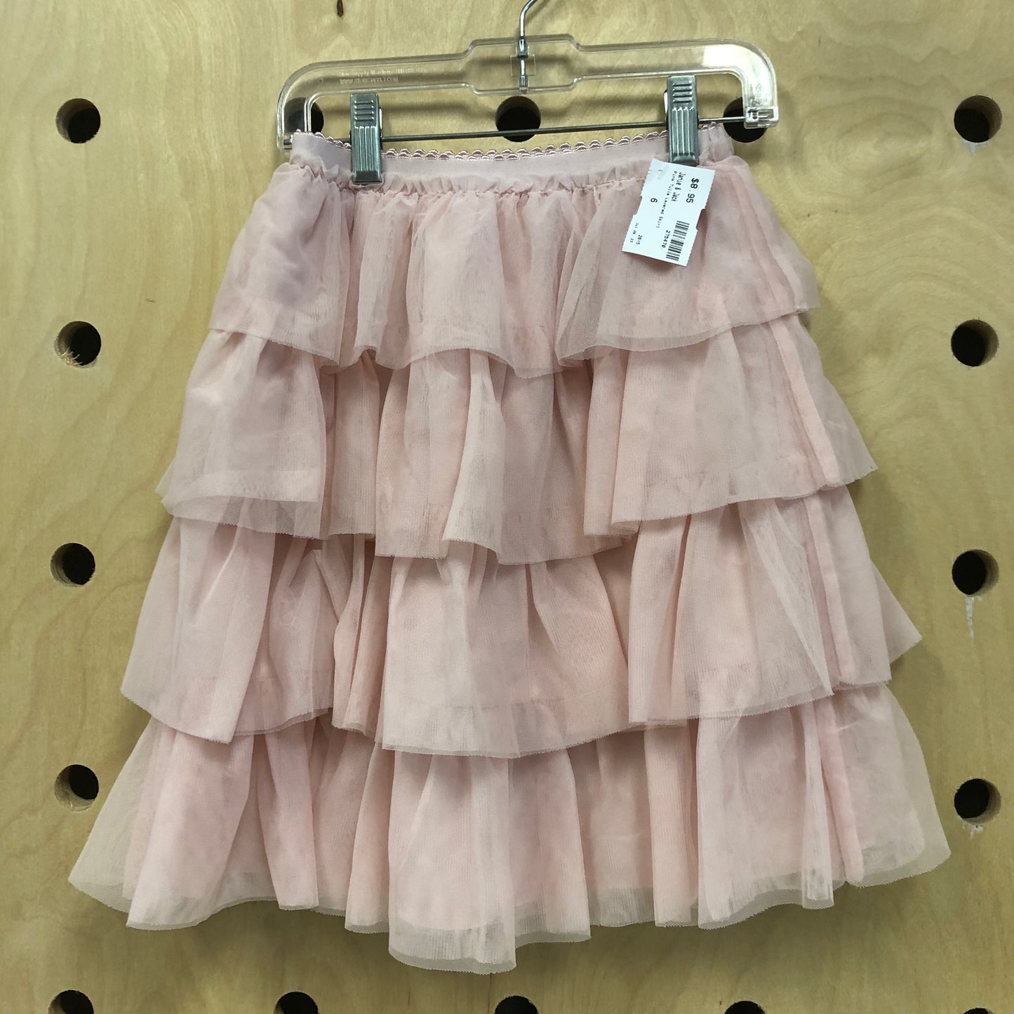Pink Tulle Layered Skirt