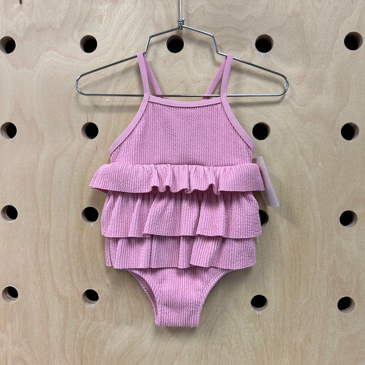 Pink Ruffle Swimsuit