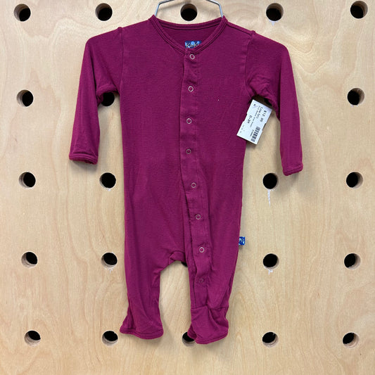 Plum Bamboo Snap Romper
