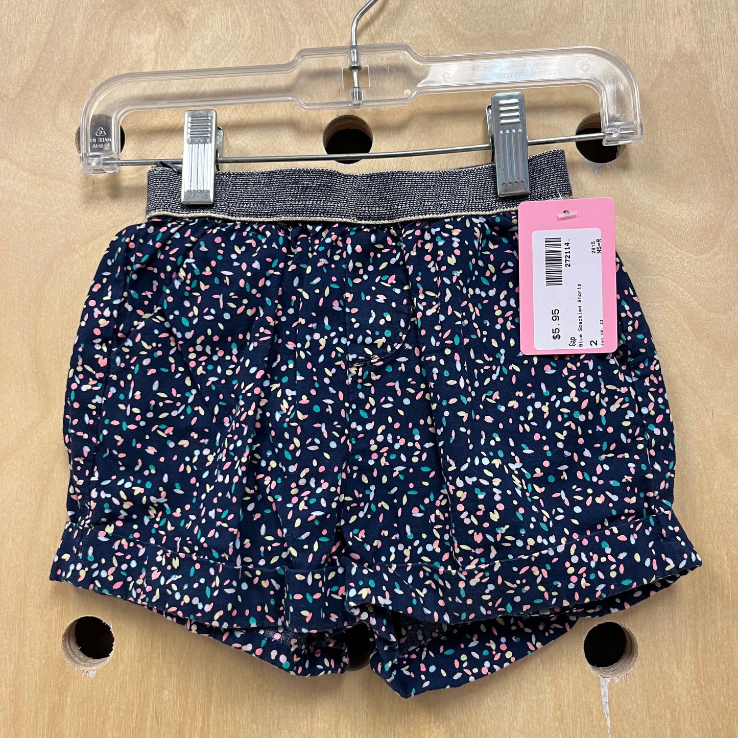Blue Speckled Shorts
