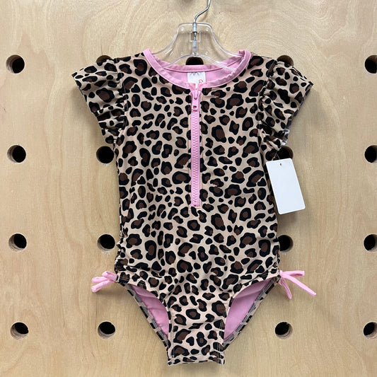 Leopard Zip Swimsuit