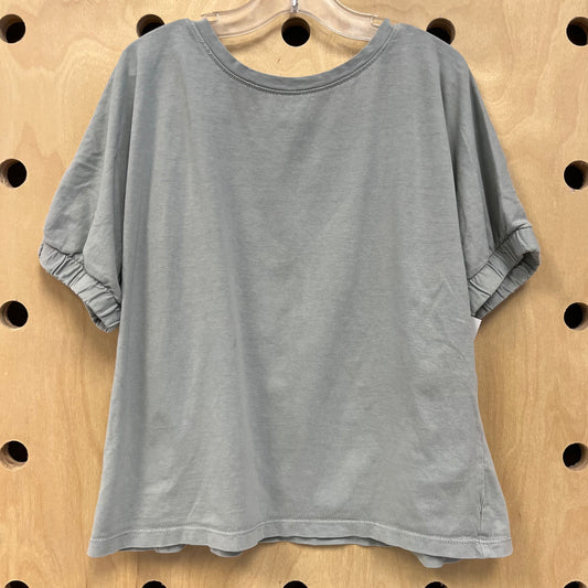 Blue Cropped Tee