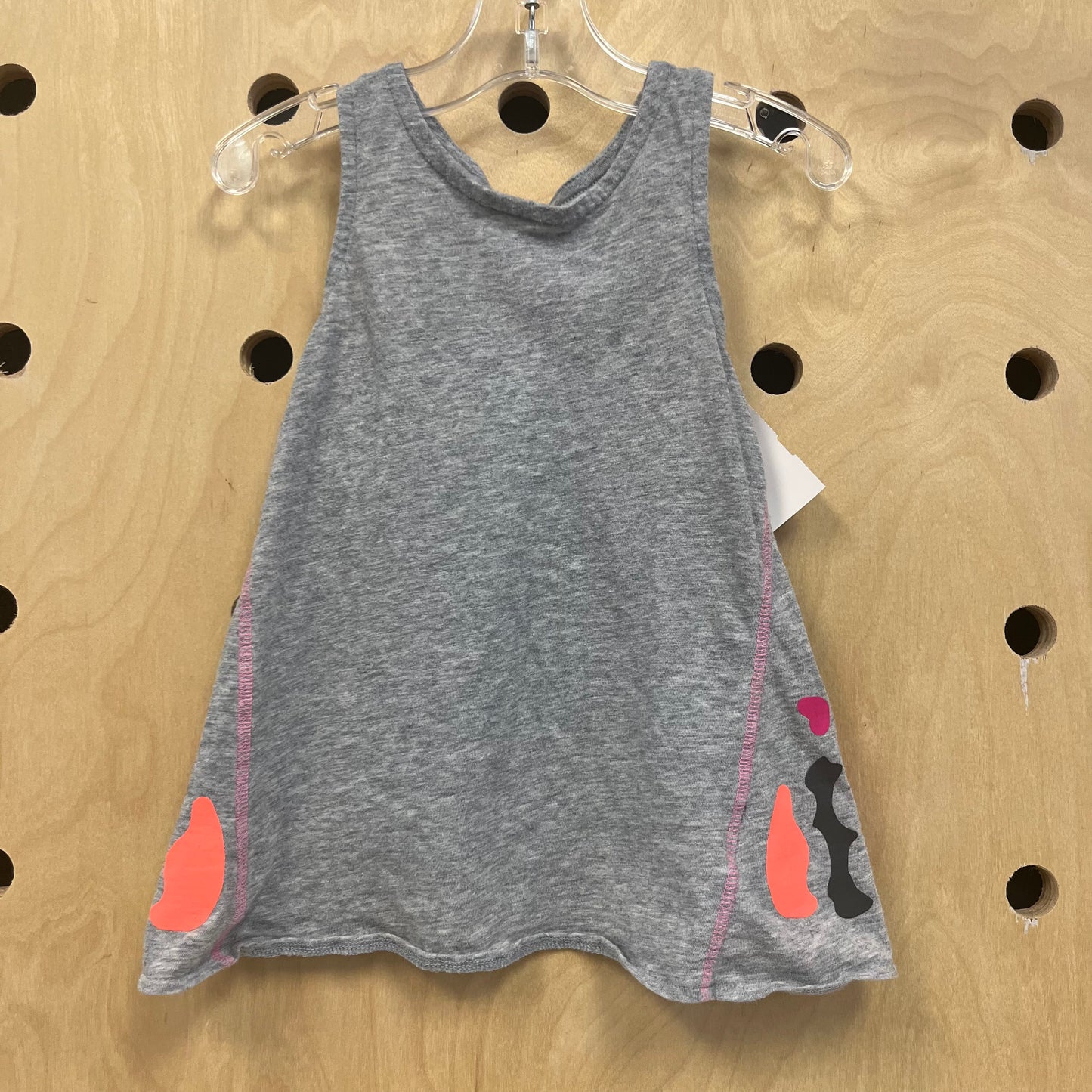 Grey Active Open Back Tank
