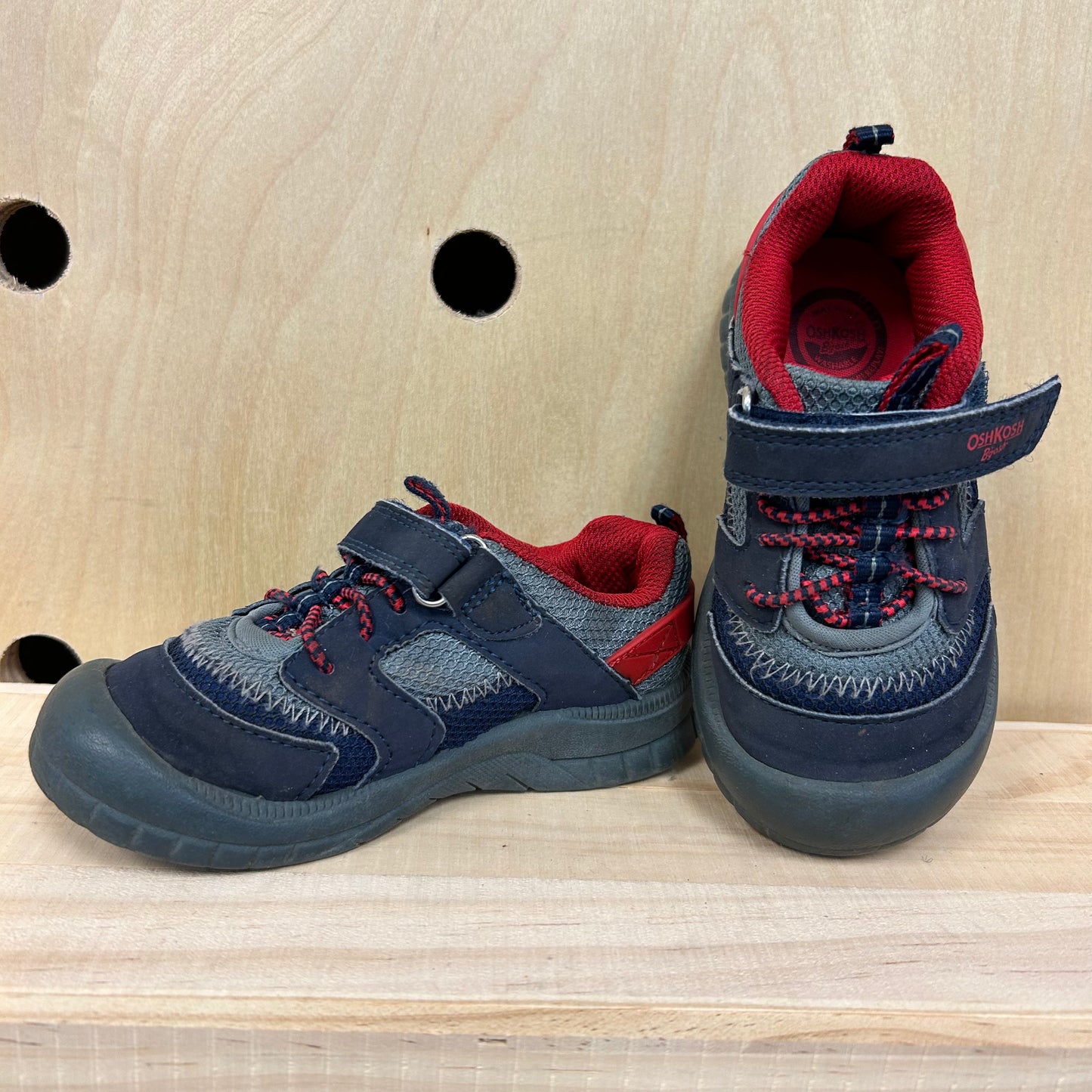 Blue & Red Velcro Sneakers