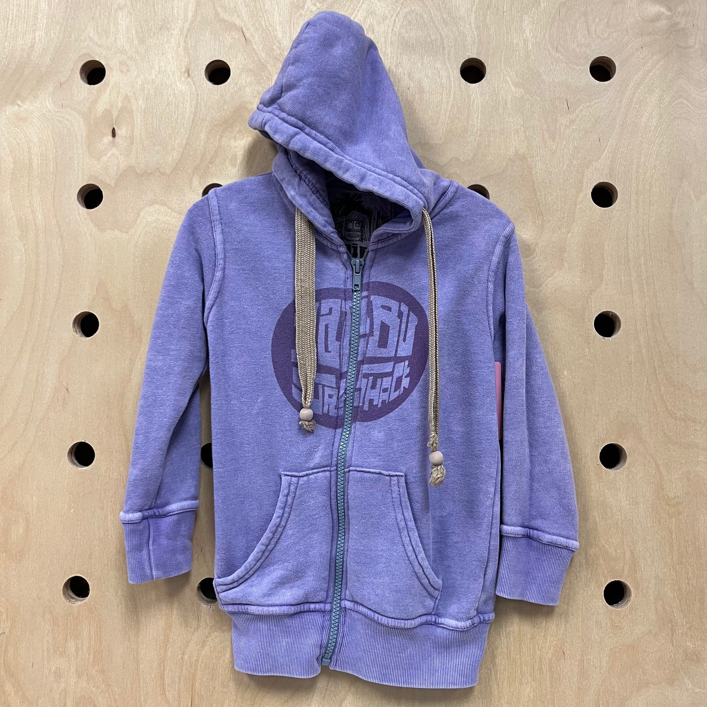 Lavender Malibu Surf Shack Zip Hoodie