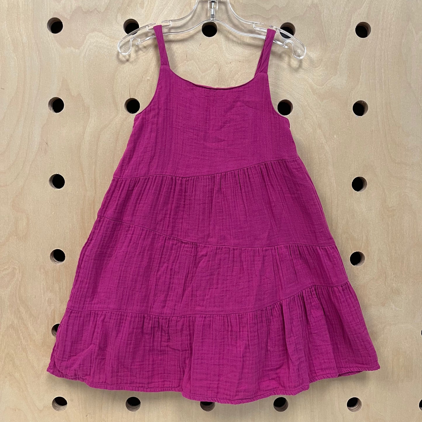Raspberry Gauze Dress
