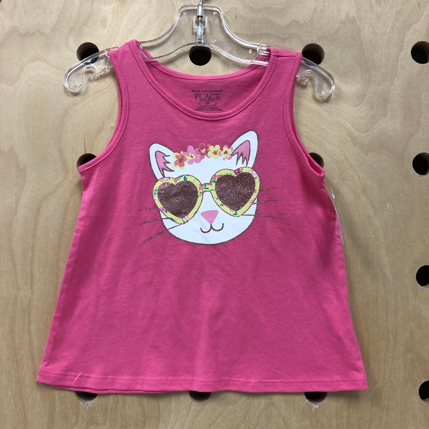 Tropical Kitty Pink Tank