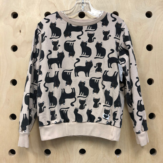Beige Kitty Sweatshirt
