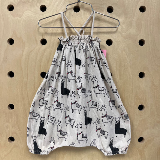 Cream Alpaca Harem Romper
