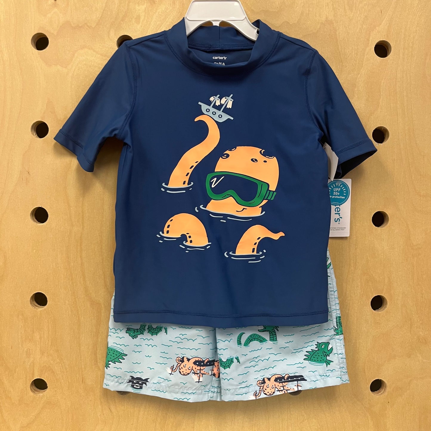 Octopus Swim Shirt & Shorts Set