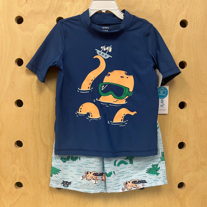 Octopus Swim Shirt & Shorts Set