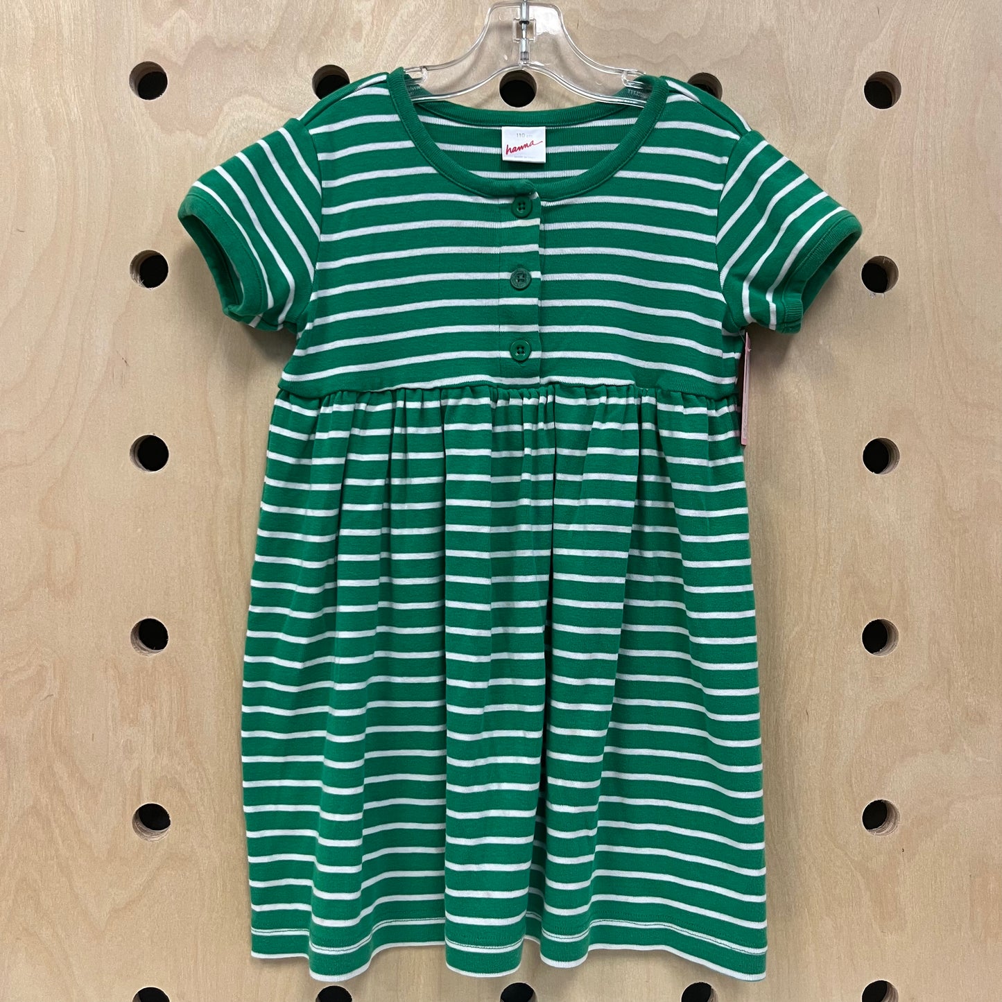 Green Striped Dress