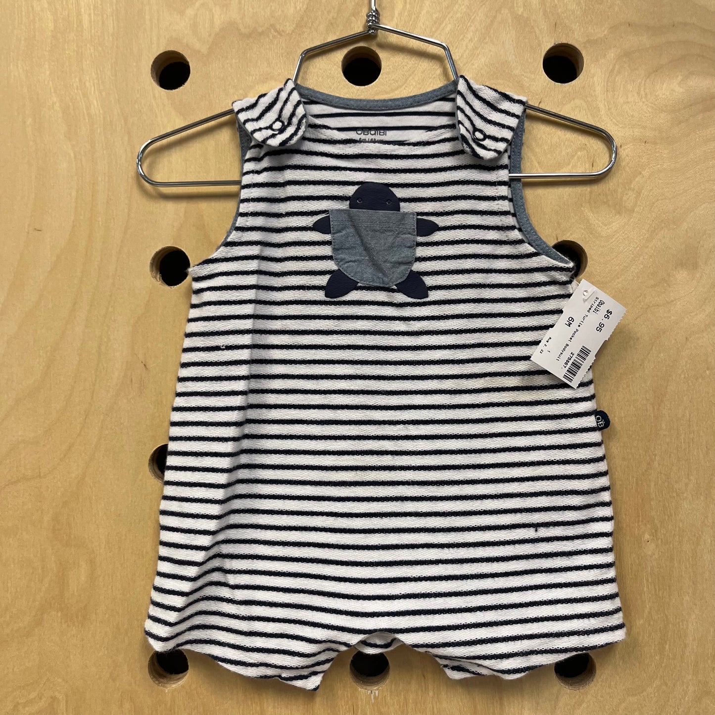 Striped Turtle Pocket Bodysuit