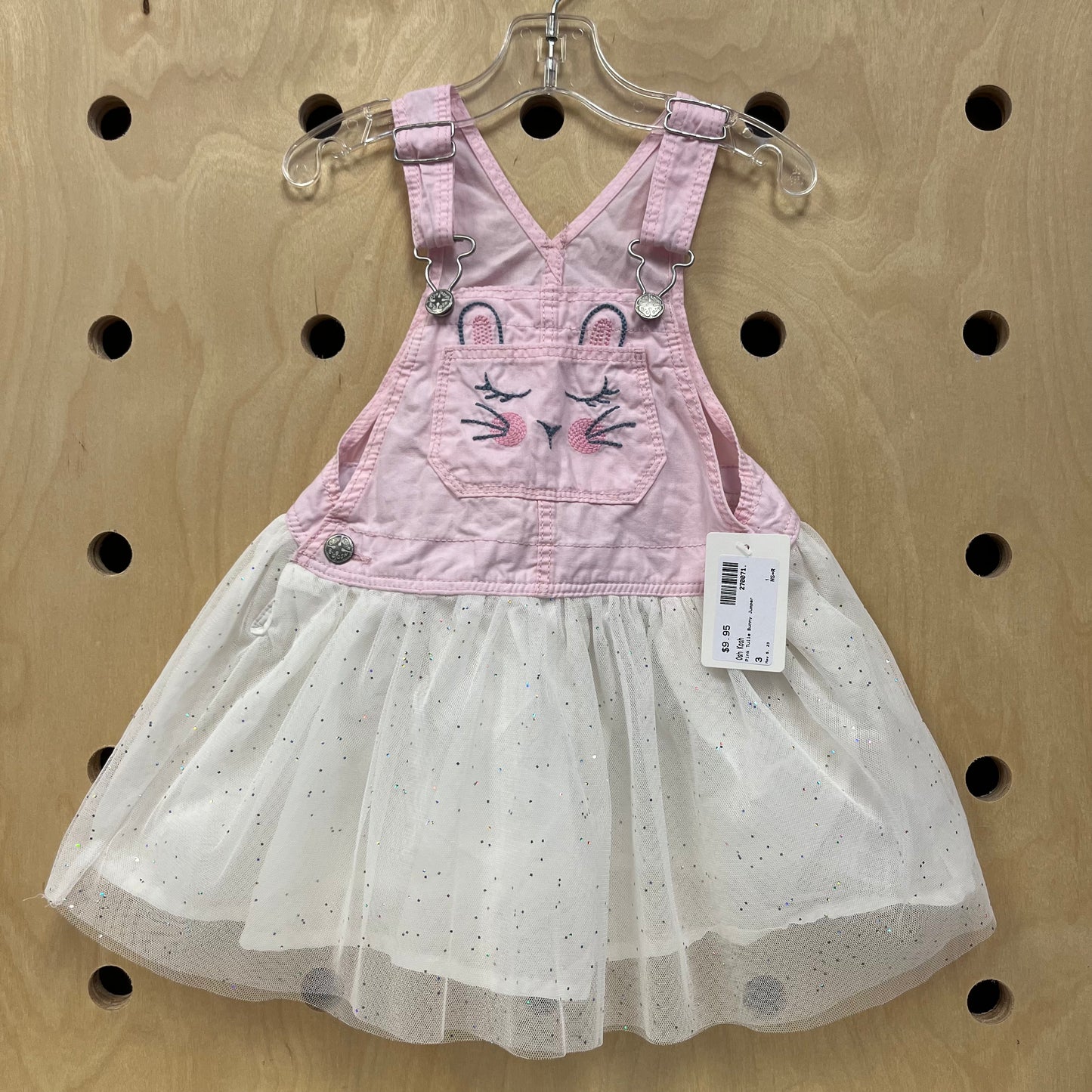 Pink Tulle Bunny Jumper