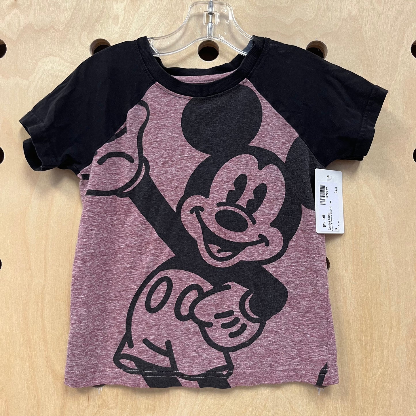 Plum & Black Mickey Tee