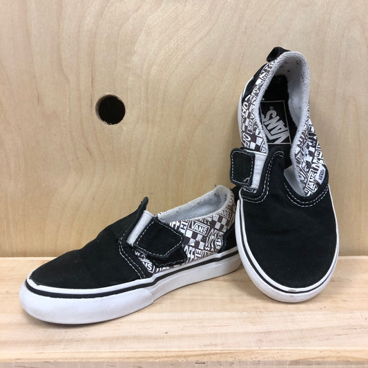 Black & White Slip Ons