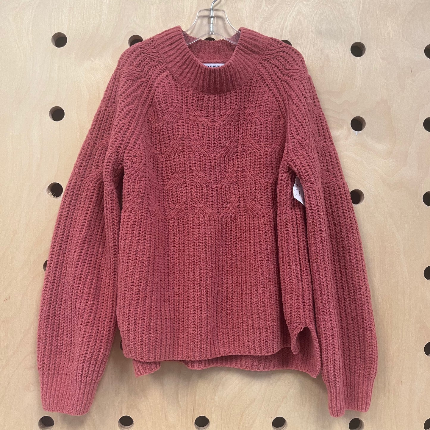 Red Knit Long Sleeve Sweater