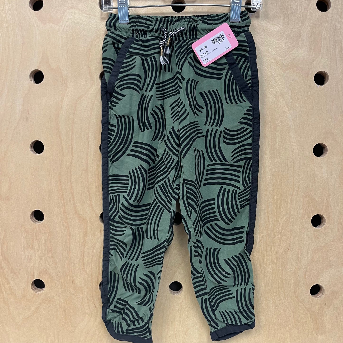 Green & Black Joggers