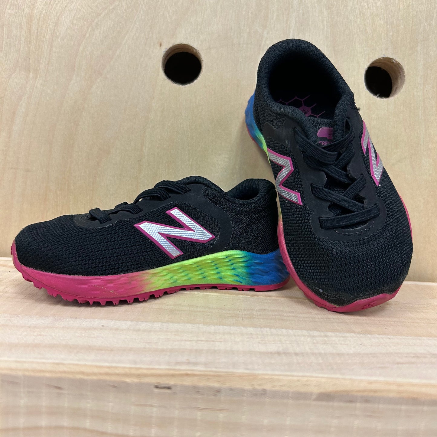 Black Colorful Sole Sneakers