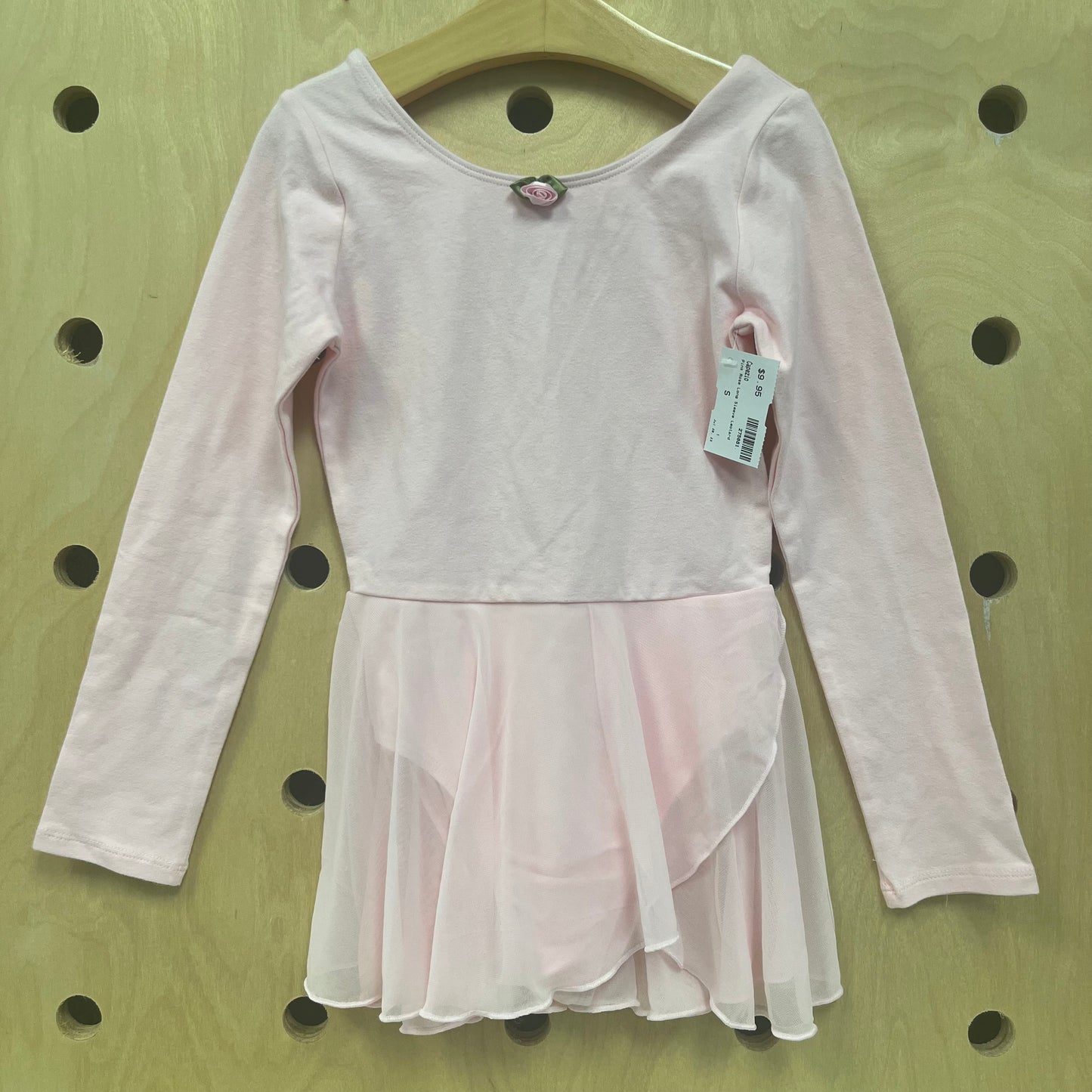 Pink Rose Long Sleeve Leotard