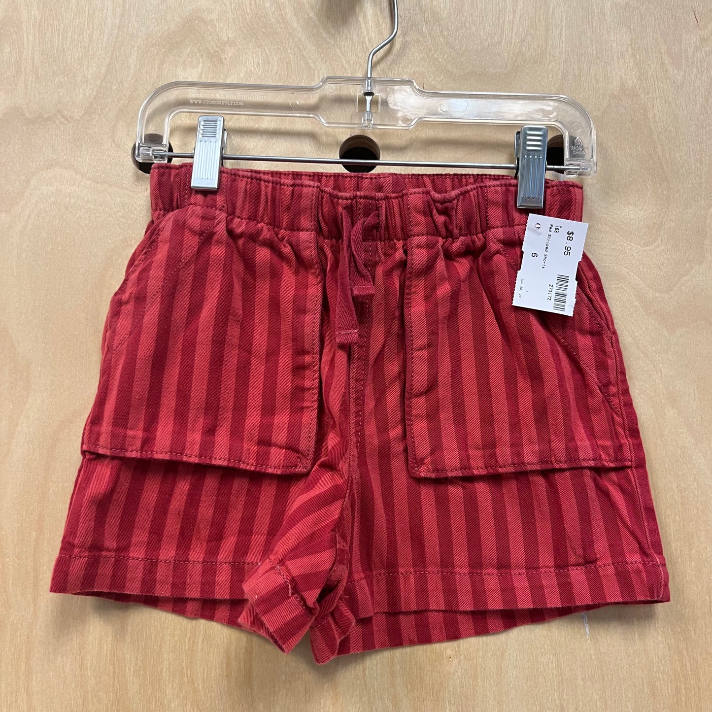 Red Striped Shorts