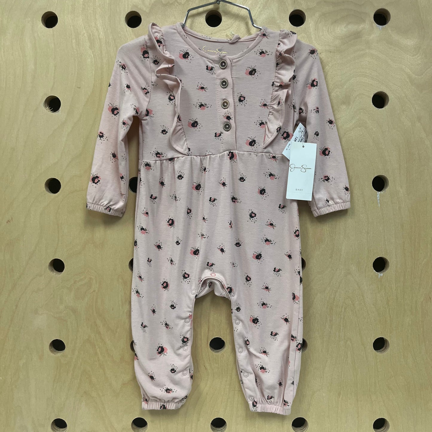 Pink Floral Long Sleeve Bodysuit NEW!