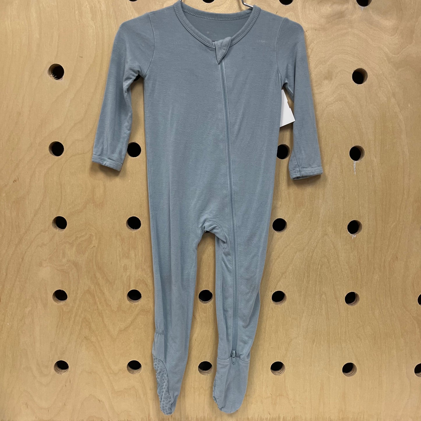 Light Blue Bamboo Footed Bodysuit