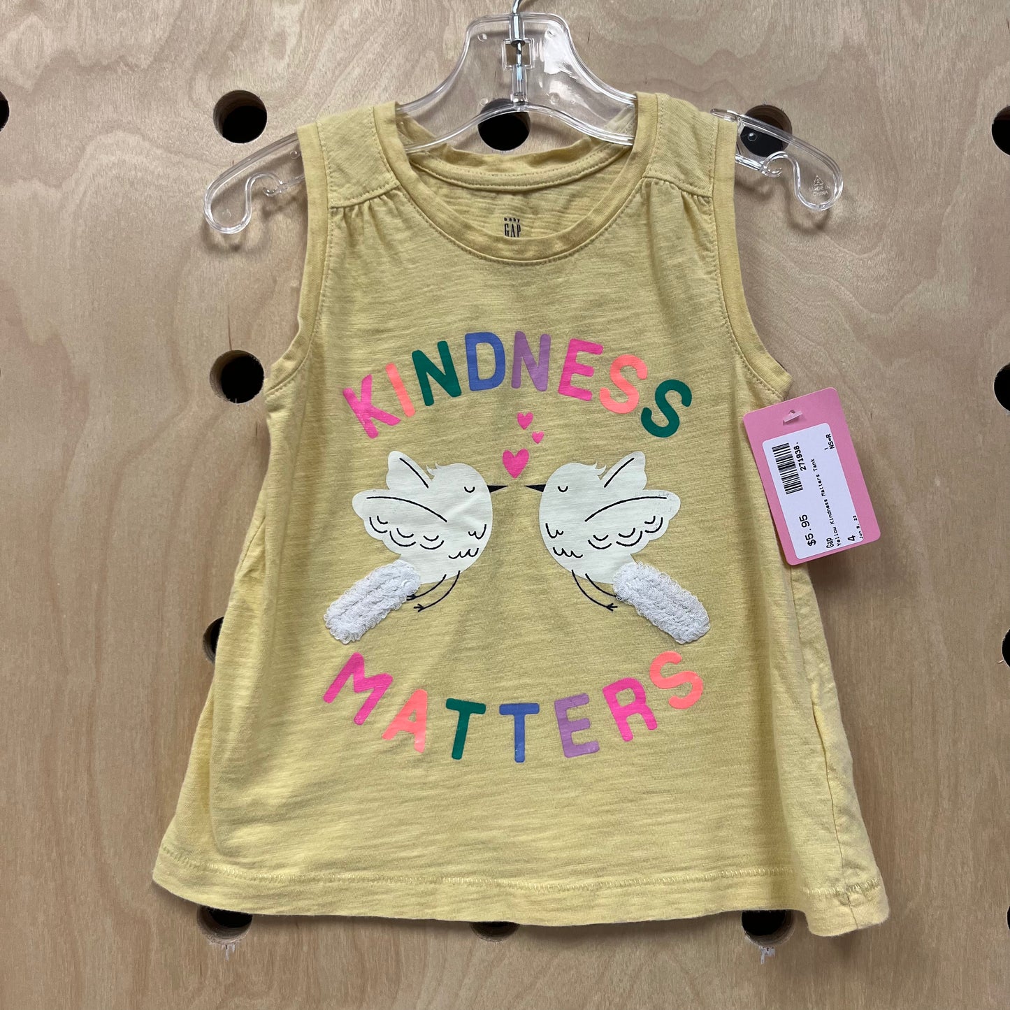 Yellow Kindness Matters Tank