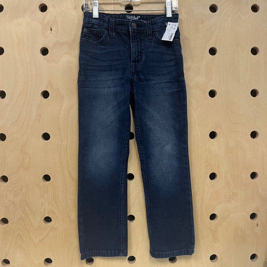 Dark Wash Straight Denim