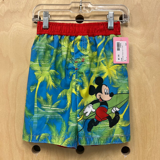 Blue+Green Mickey Swim Trunks