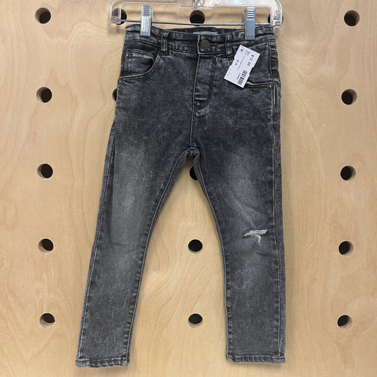 Black Distressed Denim
