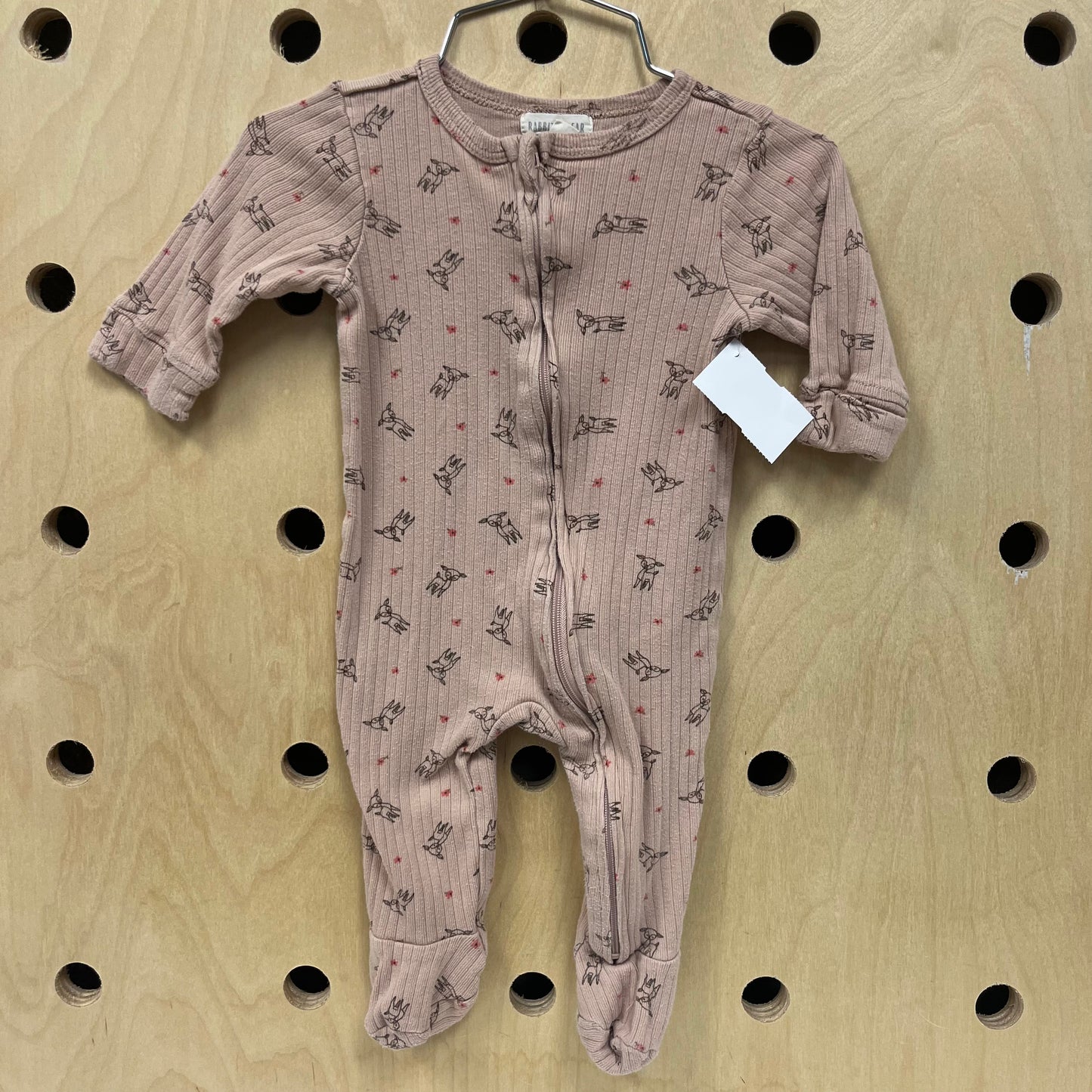 Pink Doe Footed Bodysuit